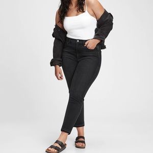 GAP High Rise Cigarette Jeans - Distressed Ankles